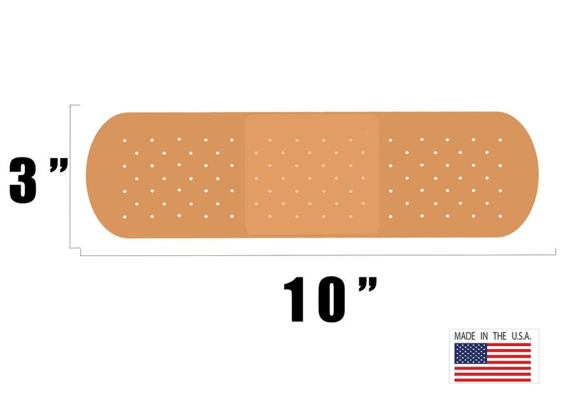 Rogue River Tactical Large Funny Ouch Band Aid Bandage Bumper Sticker Truck RV Boat Window Auto Car Decal Dent Ding (4) - Image 3